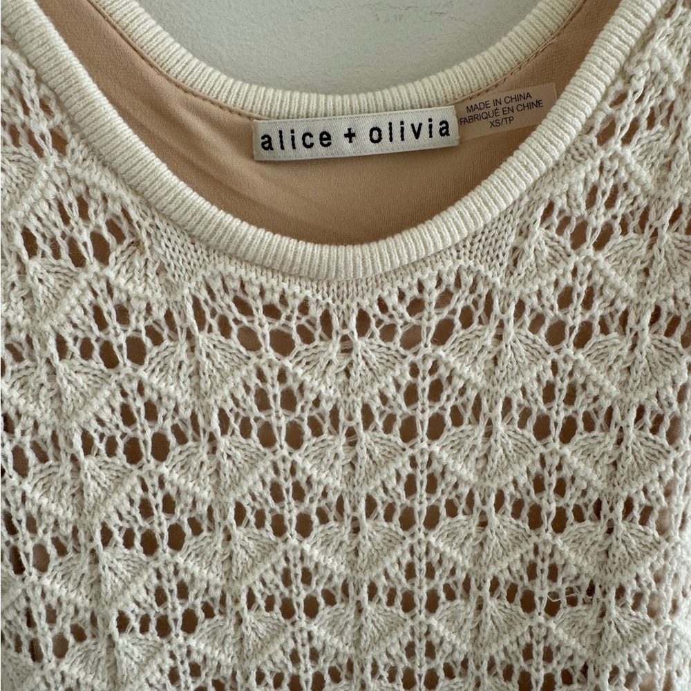 Alice + Olivia VERONIQUE POINTELLE
SCOOP NECK DRESS - Picture 6 of 8